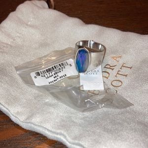 Kendra Scott Leah Mood Ring in silver size 7